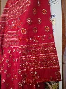 Stylish Red Printed Kurta