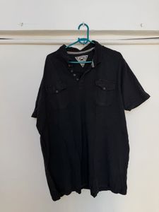 Men's Black Short Sleeve Polo Shirt