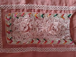 Pretty Peach Pink Ethnic Kurti Set.