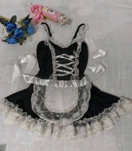 black &amp; white cosplay dress 🤍