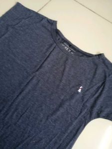 Navy Blue Ruched T-Shirt