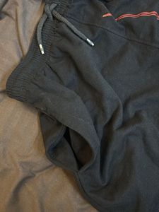 Black Graphic Print Sweatpants