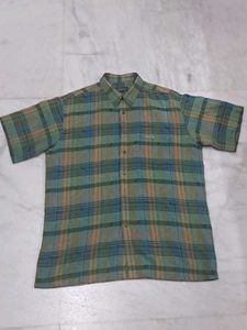 Vintage Plaid Short Sleeve Shirt