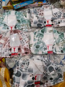 kids Patterned Shirt and Pant Set