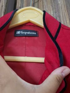 Men's Red Nehru Jacket