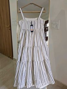 M&amp;S Striped Maxi Dress