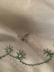 Embroidered White saree