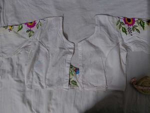Embroidered White Blouse