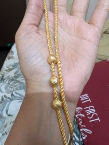 Anti tarnish- Gold Plated Chain long chai