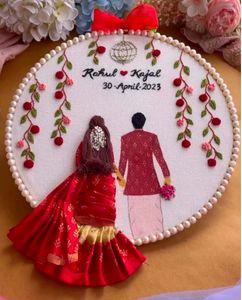 Couple's Hoop Embroidery