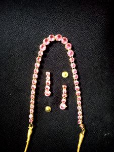 Pink, Diamond, Golden Colour, Beautiful Chokar Wit