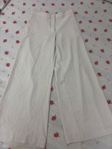 Wide Leg Beige Pants