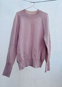 Dusty Rose Crew Neck Sweater