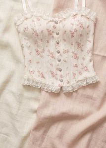 Cute Floral Corset Top
