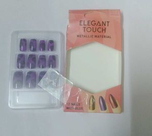 Elegant Touch Metallic Press-On Nails