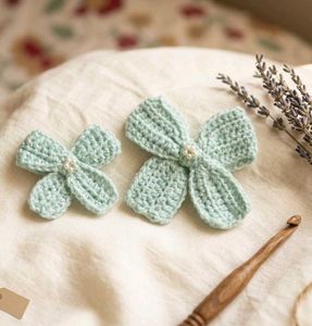Handmade Crochet bow 🎀 Hair Clip