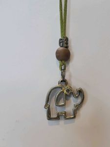 Faux Leather Elephant Statement Necklace
