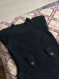 Black Knit Sweater Vest