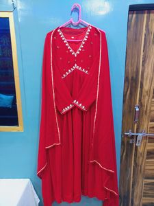 Pakistani Hank Work Zari Alia Cut Kurta With Pant