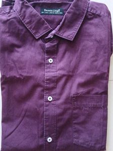 Dennis Lingo Men's Purple Casual Shirt