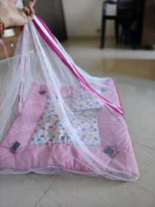 Infant Bedding & Pillow  With Mostique Net