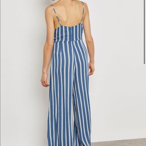 forever 21 Striped Jumpsuit