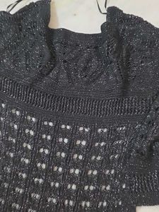 Sparkly Knit Sweater Dress