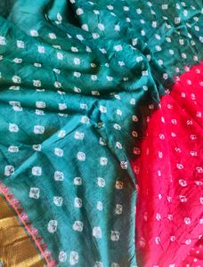 ❤🔥New Red Bandhani Saree