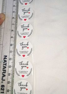 Thank You Stickers 50 pieces for Small Business