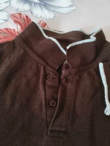 Boy's Brown Polo T-Shirt