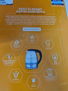 KENT Elegant Electric Glass Kettle