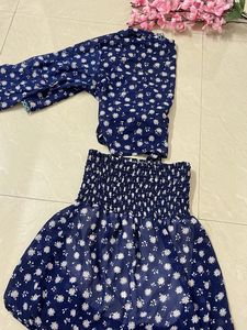 Blue Floral Co-ord Set