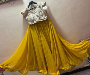 Vibrant Yellow Lehenga Choli