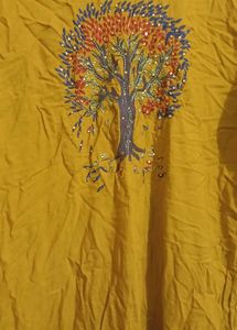 ONE TIME OFFER TILL beautiful Mustard Kurti