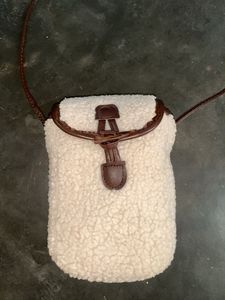 Cozy Teddy Fleece Crossbody Bag