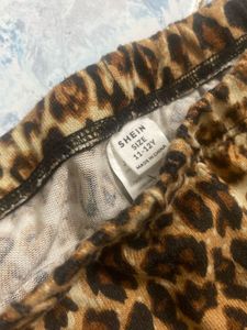 animal printed girl flared pants