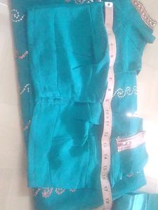 Sequins Saree With Blouse And Petticot.