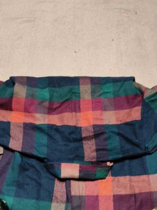 Comfy Plaid Longline Shirt Dress