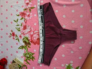 Combo: 2 VS PINK Thongs - Maroon &amp; G