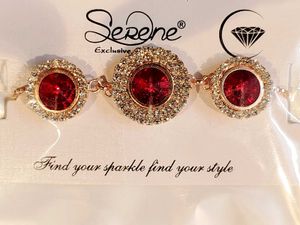 Elegant Red &amp; Gold Bracelet