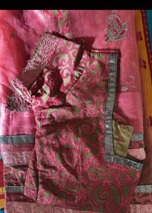 Embroidered Net Saree