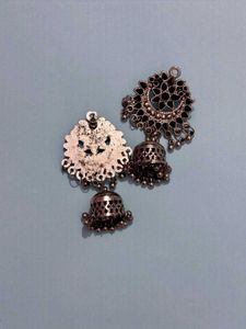 Oxidised Jhumka (Set Of 4)