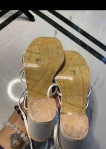 price drop Strappy White Flat Sandals