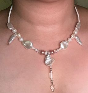 🦢Athena🦢✨Baroque Pearl &amp; Shell Charm Necklace