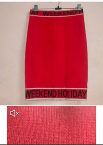 Weekend Holiday Mini Knitted Skirt
