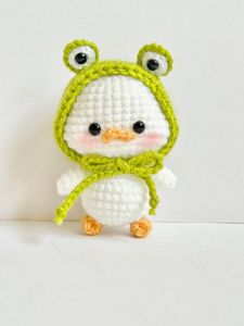 Handmade Crochet Duck Keychains