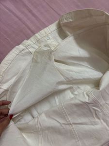 Chic Button-Up A-Line Skirt(skorts)