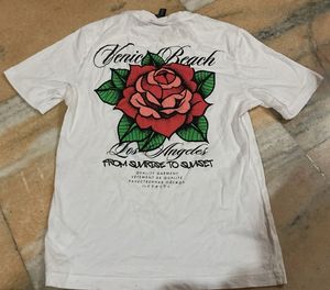 White Rose Graphic T-Shirt