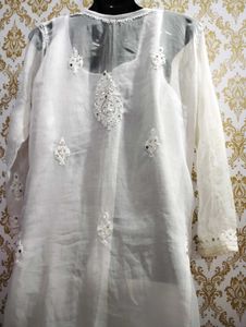 Mirror Work Chicken Curry Lucknowi Kurta