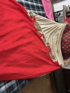 Embroidered Velvet Saree